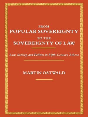 cover image of From Popular Sovereignty to the Sovereignty of Law